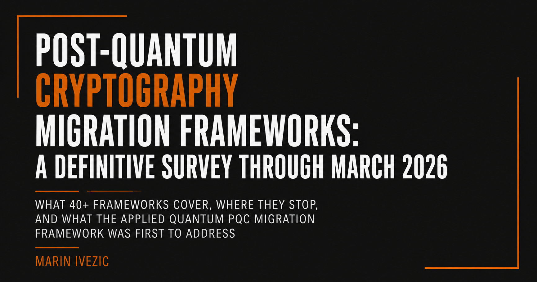 PQC Migration Frameworks Survey